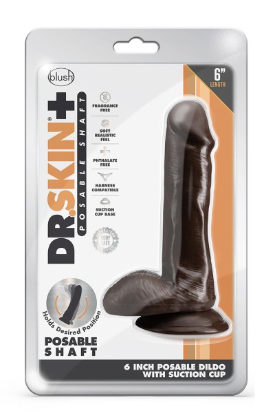 Dr. Skin - Plus 6" Posable Dildo with Balls