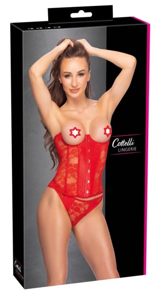 Set - busenfreie Corsage mit String