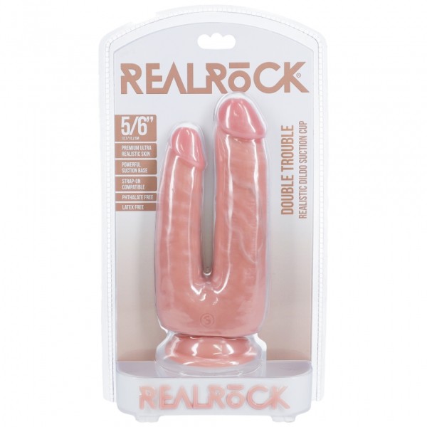 Real Rock - Double Trouble Dildo 5"/6" - 12,7/15,2 cm