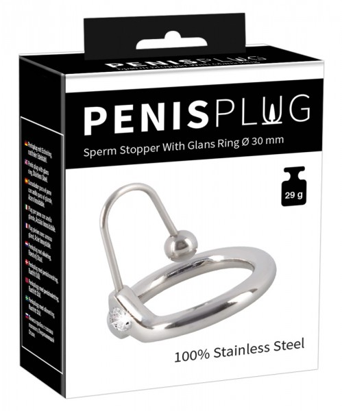 Sperm Stopper With Glans Ring Ø 30 mm