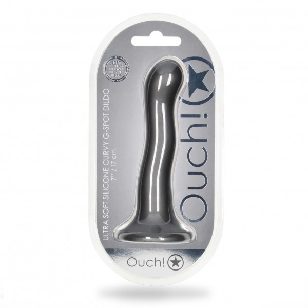Ouch! - Ultra Soft Curvy G-Spot Dildo - 7'' / 17 cm