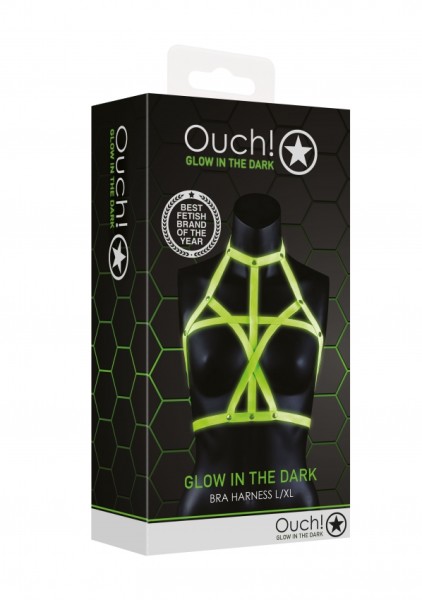 Ouch! - Bra Harness - Glow in the Dark