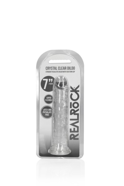 Straight Realistic Dildo with Suction Cup - 7'' / 18 cm