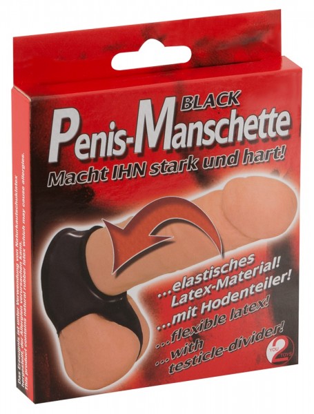 Penis-Manschette mit Hodenteiler
