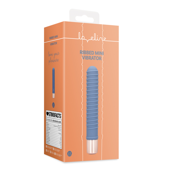 loveline - Ribbed Mini Vibrator - Blue Horizon