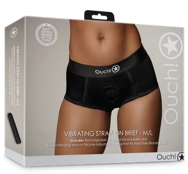 Vibrating Strap-on Brief - Harness Pants