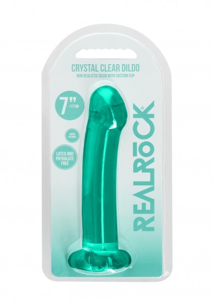 Real Rock - 7" / 17 cm - Crystal Clear Dildo