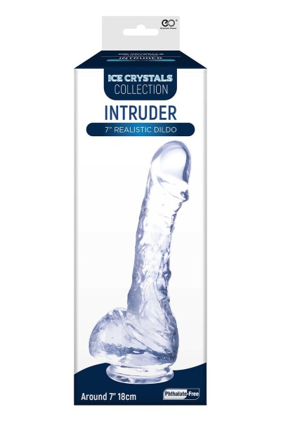 Ice Crystals Collection - Intruder Realistic Dildo - 7 inch - clear