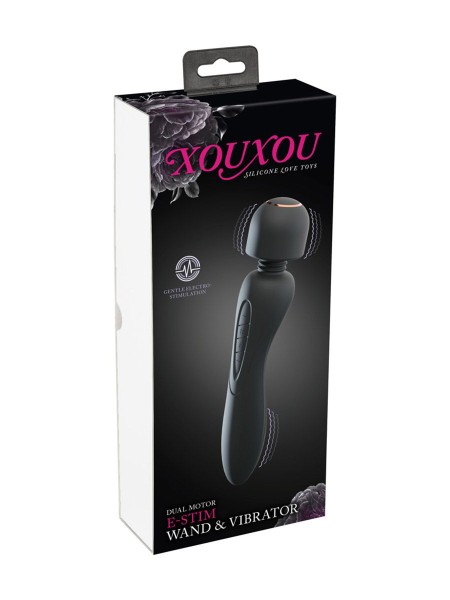 E-Stim Wand & Vibrator mit Dual Motor