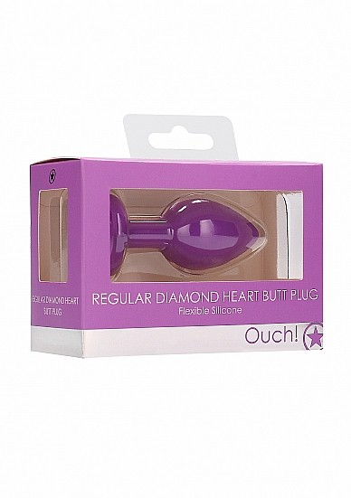 Diamond Heart Butt Plug - Regular