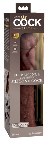 11“ Dual Density Silicone Cock