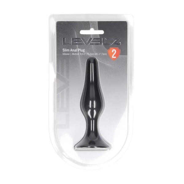 Slim Silicone Anal Plug - M