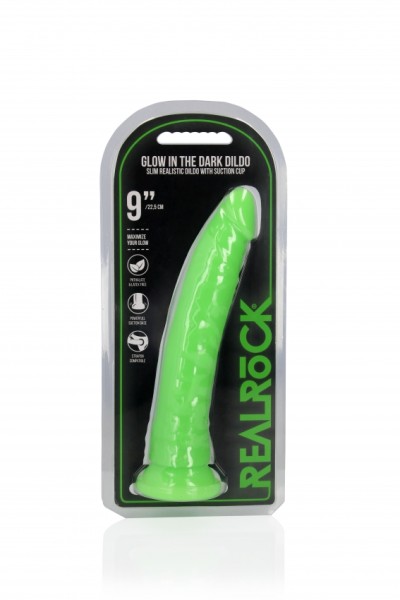 Real Rock - 9'' / 22,5 cm Slim Dildo Suction Cup