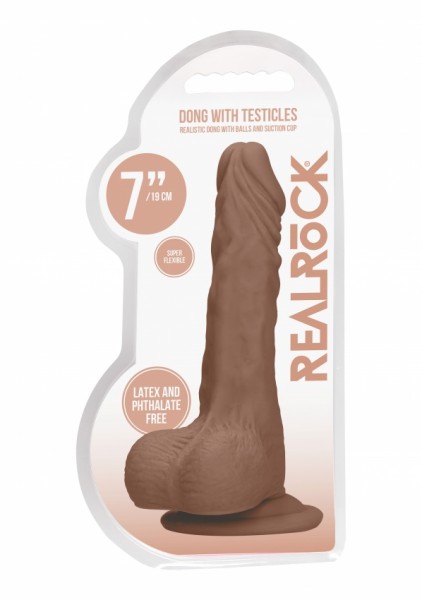 Real Rock - 7" / 18,6 cm Realistic Dildo with Balls