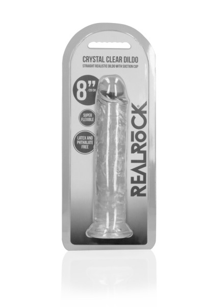 Straight Realistic Dildo with Suction Cup - 8'' / 20cm