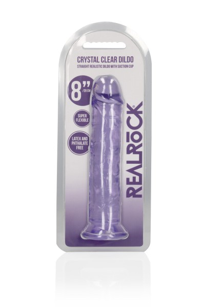 Straight Realistic Dildo with Suction Cup - 8'' / 20cm