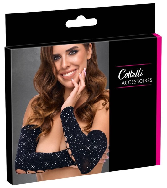 Armstulpen mit Glitzersteinchen