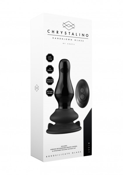 Chrystalino - MISSY - Glass Vibrator - With Suction Cup & Remote