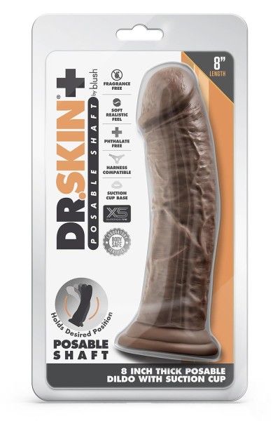 Dr. Skin - 8" Thick Posable Dildo