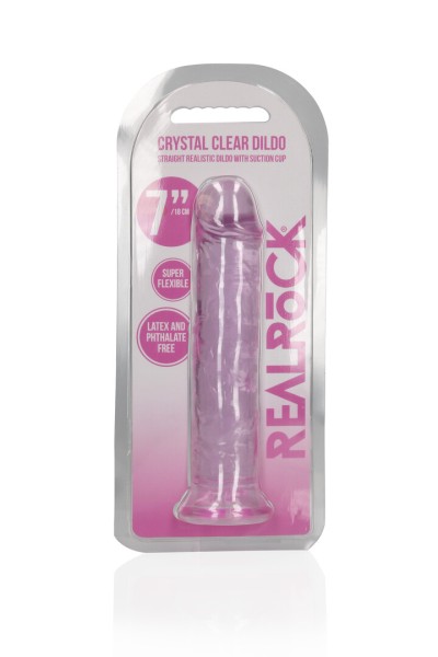 Straight Realistic Dildo with Suction Cup - 7'' / 18 cm