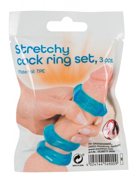 Stretchy cock ring set