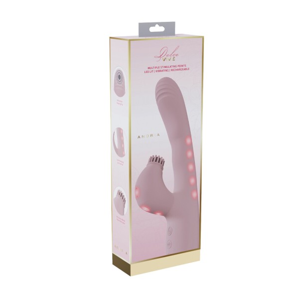 Andria - G-Spot Vibrating and Tap Clit Stimulator with LED