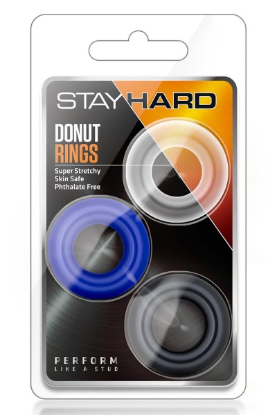 Stay Hard - Donut Rings
