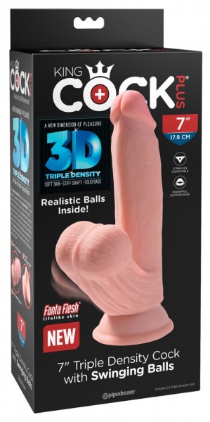 Triple Density Cock with Swinging Balls