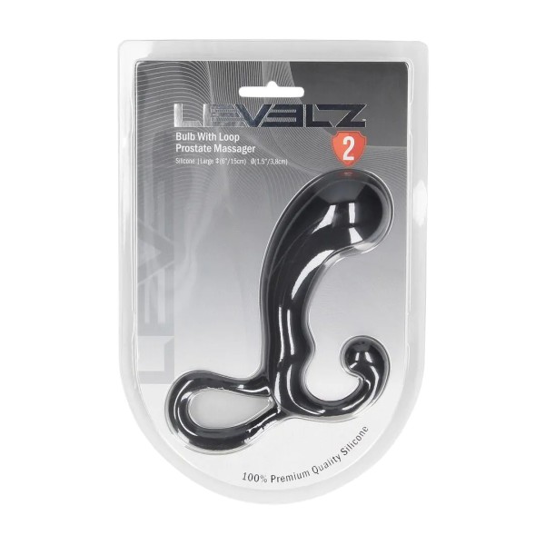 Plug with Loop - Silicone Prostate Massager - L