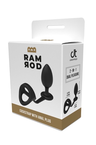 RamRod - Cockstrap with Anal Plug