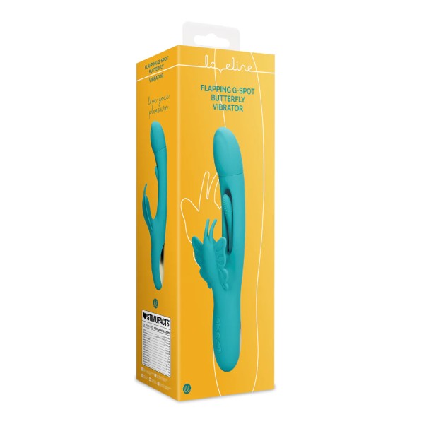 Flapping G-Spot Butterfly Vibrator - Peacock Blue