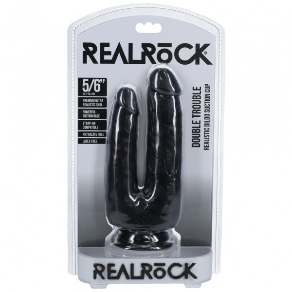 Real Rock - Double Trouble Dildo 5"/6" - 12,7/15,2 cm