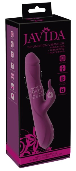 3 Function Vibrator - Vibrating Thrusting Rotating
